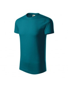 Malfini Ανδρικό Διαφημιστικό T-shirt Κοντομάνικο σε Μπλε Χρώμα MLI-17193