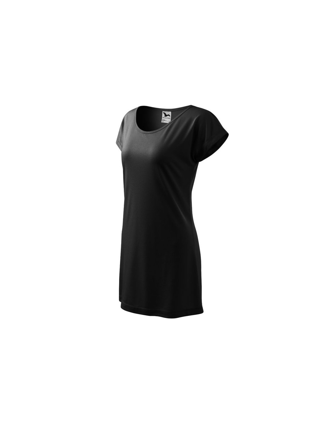 Malfini Malfini Καλοκαιρινό Mini T-shirt Φόρεμα Μαύρο MLI-12301