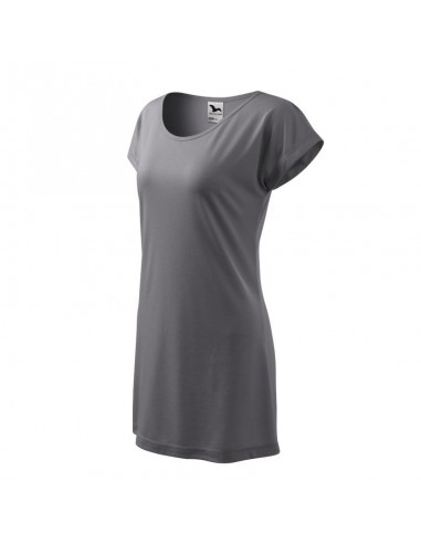 Malfini Καλοκαιρινό Mini T-shirt Φόρεμα Γκρι MLI-12336