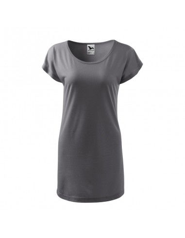 Malfini Καλοκαιρινό Mini T-shirt Φόρεμα Γκρι MLI-12336