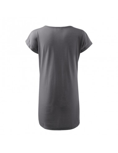 Malfini Καλοκαιρινό Mini T-shirt Φόρεμα Γκρι MLI-12336