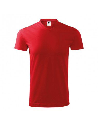 Malfini Heavy Vneck M MLI11107 Tshirt red