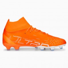 Puma Ultra Pro FG/AG 107240-01 Ψηλά Ποδοσφαιρικά Παπούτσια με Τάπες Πορτοκαλί