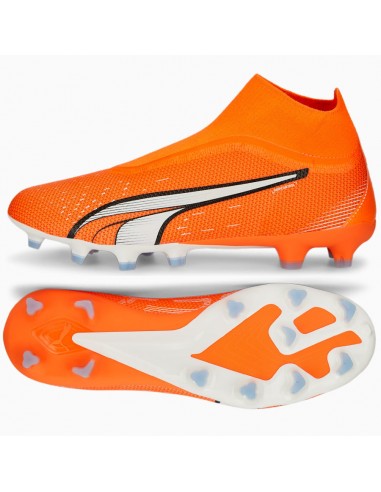 Puma Ultra Match+ FG/AG 107243-01 Ψηλά Ποδοσφαιρικά Παπούτσια με Τάπες Ultra Orange / Puma White / Blue Glimmer Ανδρικά > Παπούτσια > Παπούτσια Αθλητικά > Ποδοσφαιρικά