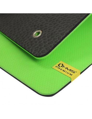 Club fitness mat with holes HMS Premium MFK01 GreenBlack