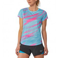Mizuno Dry Aeroflow Graphic TeeW J2GAA21023 Τυρκουάζ