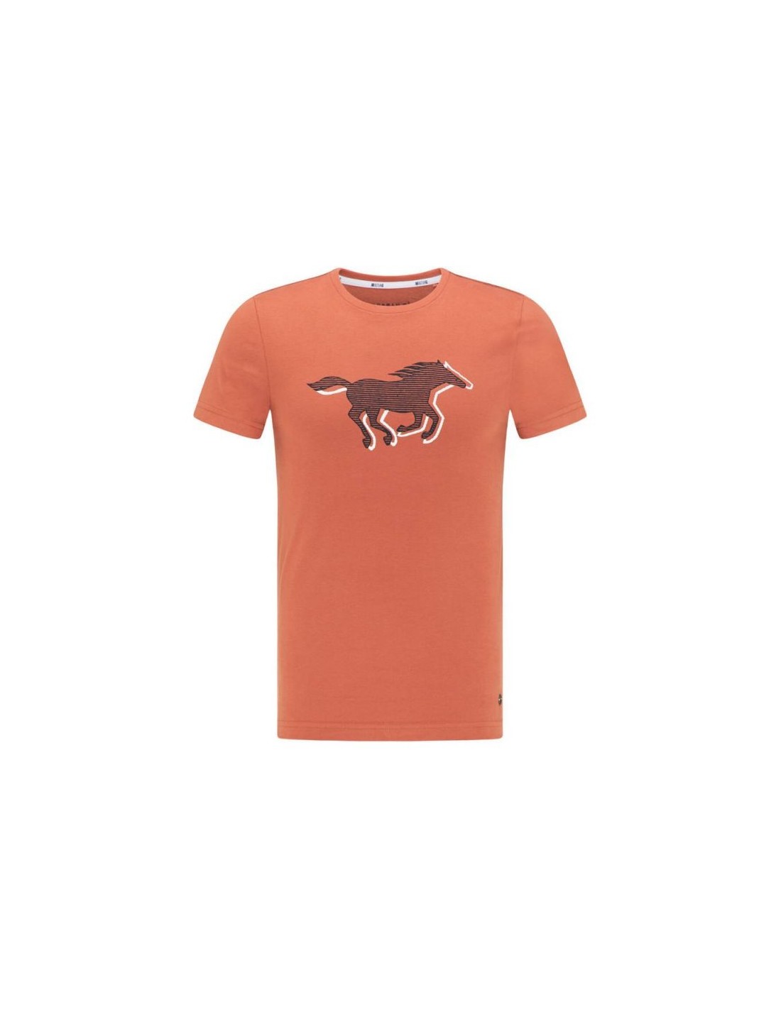 Mustang Ανδρικό T-shirt Κοντομάνικο Πορτοκαλί 10095317103
