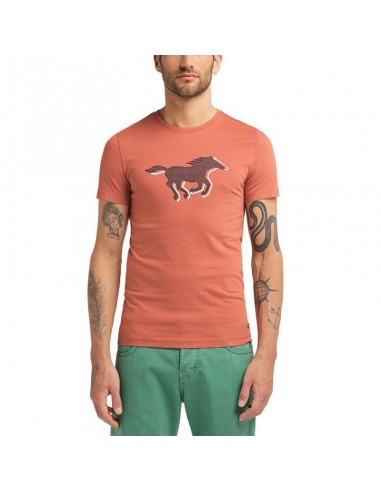 Mustang Ανδρικό T-shirt Κοντομάνικο Πορτοκαλί 10095317103