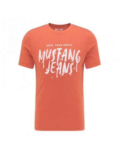 Mustang Ανδρικό T-shirt Κοντομάνικο Πορτοκαλί 10095317103