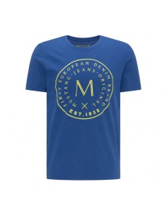 Mustang Ανδρικό T-shirt Κοντομάνικο Μπλε 1009020 5235