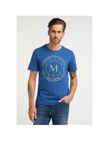 Mustang Ανδρικό T-shirt Κοντομάνικο Μπλε 1009020 5235