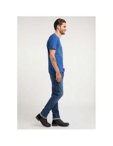 Mustang Ανδρικό T-shirt Κοντομάνικο Μπλε 1009020 5235