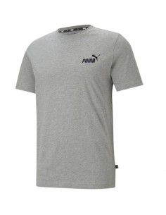 Puma Essentials Ανδρικό T-shirt Γκρι με Λογότυπο 586668-03