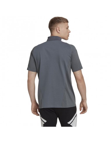 Adidas Tiro 23 Competition Ανδρικό T-shirt Κοντομάνικο Polo Γκρι HU1344