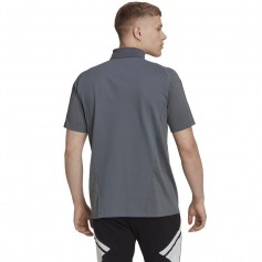 Adidas Tiro 23 Competition Ανδρικό T-shirt Κοντομάνικο Polo Γκρι HU1344
