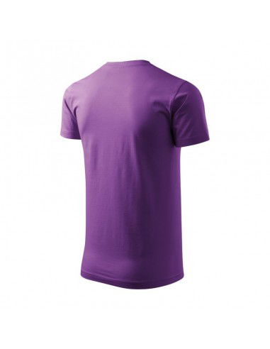 Malfini Basic Ανδρικό Διαφημιστικό T-shirt Κοντομάνικο σε Μωβ Χρώμα MLI-12964