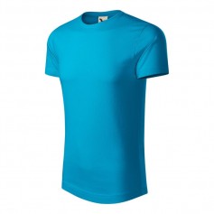 Malfini Ανδρικό Διαφημιστικό T-shirt Κοντομάνικο σε Τιρκουάζ Χρώμα MLI-17144