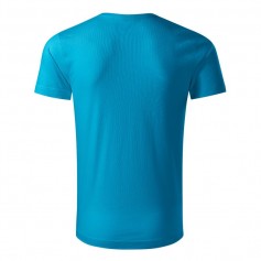 Malfini Ανδρικό Διαφημιστικό T-shirt Κοντομάνικο σε Τιρκουάζ Χρώμα MLI-17144