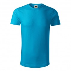 Malfini Ανδρικό Διαφημιστικό T-shirt Κοντομάνικο σε Τιρκουάζ Χρώμα MLI-17144