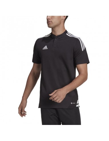 Adidas Ανδρική Μπλούζα Polo Κοντομάνικη Μαύρη H44105