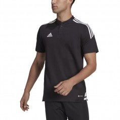 Adidas Ανδρική Μπλούζα Polo Κοντομάνικη Μαύρη H44105