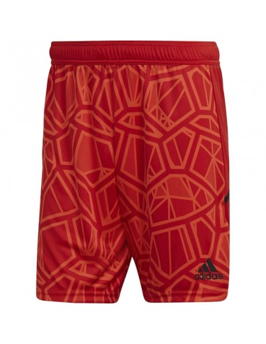 Adidas Condivo 22 Αθλητική Ανδρική Βερμούδα με Σχέδια Κόκκινη H18814