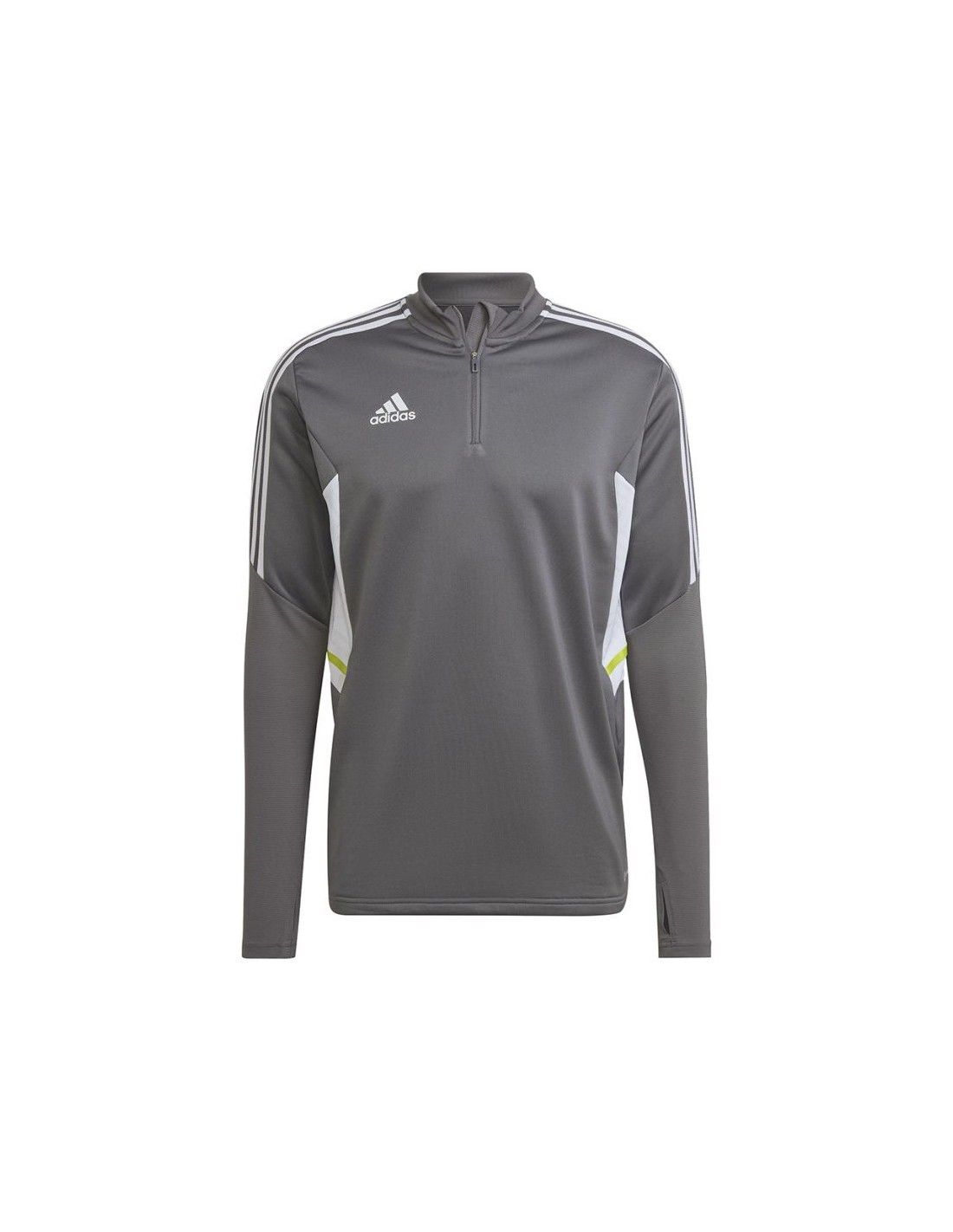 Adidas Condivo 22 Ανδρική Μπλούζα με Φερμουάρ Μακρυμάνικη Γκρι HD2312