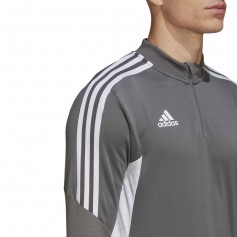 Adidas Condivo 22 Ανδρική Μπλούζα με Φερμουάρ Μακρυμάνικη Γκρι HD2312