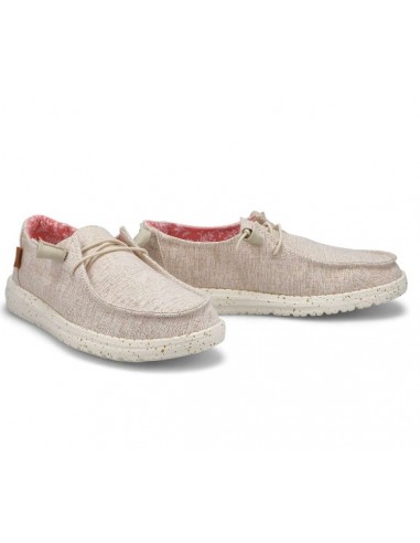 Hey Dude Wendy Chambray Γυναικεία Μοκασίνια σε Ροζ Χρώμα 40058-2BK