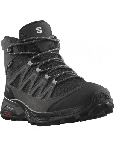 Salomon X Ward Mid GTX L47181700 Ανδρικά Ορειβατικά Μποτάκια Αδιάβροχα με Μεμβράνη Gore-Tex Μαύρα