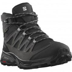 Salomon X Ward Mid GTX L47181700 Ανδρικά Ορειβατικά Μποτάκια Αδιάβροχα με Μεμβράνη Gore-Tex Μαύρα