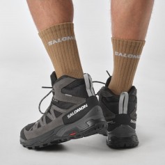 Salomon X Ward Mid GTX L47181700 Ανδρικά Ορειβατικά Μποτάκια Αδιάβροχα με Μεμβράνη Gore-Tex Μαύρα