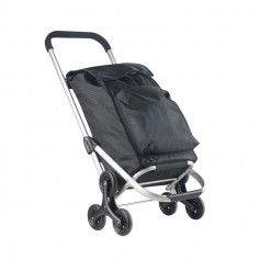 Expert Premium Υφασμάτινο Καρότσι Λαϊκής Πτυσσόμενο Μαύρο 47x43x97cm 604352