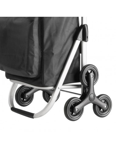 Expert Premium Υφασμάτινο Καρότσι Λαϊκής Πτυσσόμενο Μαύρο 47x43x97cm 604352