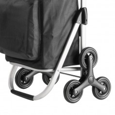 Expert Premium Υφασμάτινο Καρότσι Λαϊκής Πτυσσόμενο Μαύρο 47x43x97cm 604352