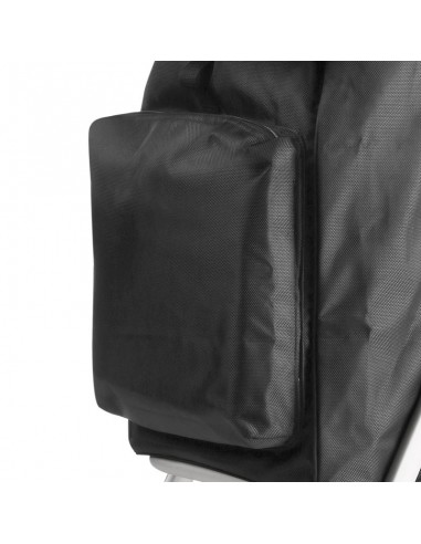 Expert Premium Υφασμάτινο Καρότσι Λαϊκής Πτυσσόμενο Μαύρο 47x43x97cm 604352