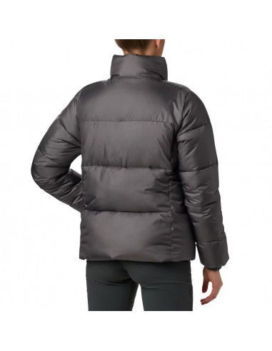 Columbia Κοντό Γυναικείο Puffer Μπουφάν για Χειμώνα Γκρι 1864781-023