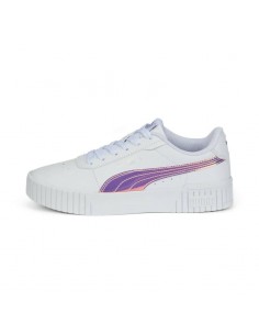 Puma Παιδικά Sneakers Carina 2.0 Holo White / Silver 387985-01