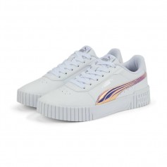 Puma Παιδικά Sneakers Carina 2.0 Holo White / Silver 387985-01