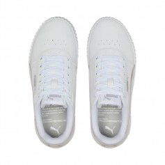 Puma Παιδικά Sneakers Carina 2.0 Holo White / Silver 387985-01