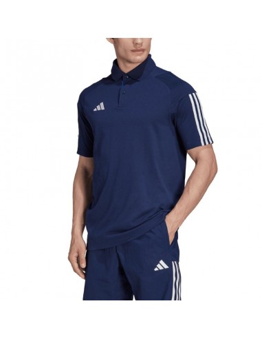 Adidas Tiro 23 Ανδρικό T-shirt Κοντομάνικο Polo Μπλε HK8052
