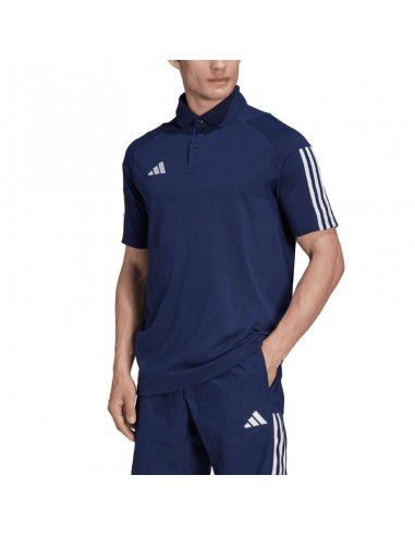 Adidas Tiro 23 Ανδρικό T-shirt Κοντομάνικο Polo Μπλε HK8052