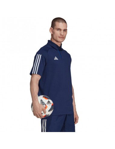 Adidas Tiro 23 Ανδρικό T-shirt Κοντομάνικο Polo Μπλε HK8052