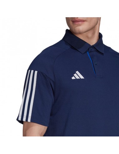Adidas Tiro 23 Ανδρικό T-shirt Κοντομάνικο Polo Μπλε HK8052