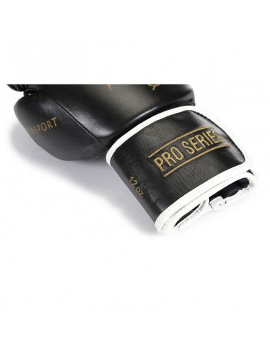 Yakimasport 10039810OZ Γάντια Πυγμαχίας Δερμάτινα για Αγώνα Μαύρα