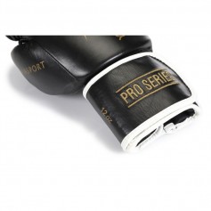 Yakimasport 10039810OZ Γάντια Πυγμαχίας Δερμάτινα για Αγώνα Μαύρα