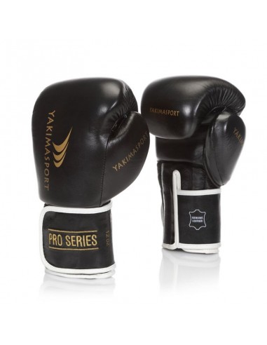 Yakimasport Yakima Tiger Black V Boxing Gloves 12 oz 10039812OZ