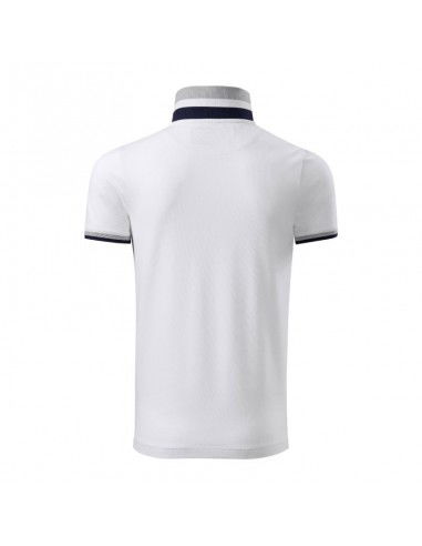 Malfini Collar Up M MLI25600 white polo shirt