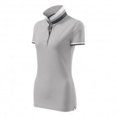 Malfini Collar Up W MLI257A4 silver gray polo shirt
