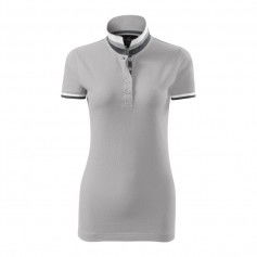Malfini Collar Up W MLI257A4 silver gray polo shirt